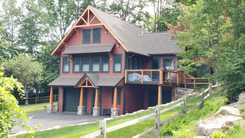 completed house construction, Sunapee, NH