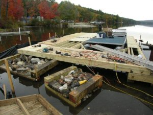 Renovation of existing boathouse, Lake Sunapee, NH