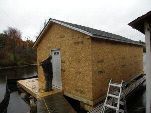 Renovation of existing boathouse, Lake Sunapee, NH
