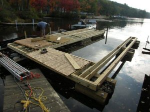 Renovation of existing boathouse, Lake Sunapee, NH