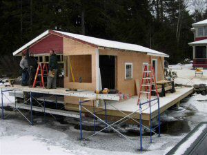 Renovation of existing boathouse, Lake Sunapee, NH